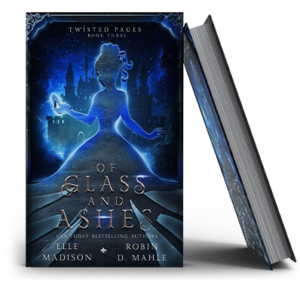 A book mockup featuring a princess with a blue background