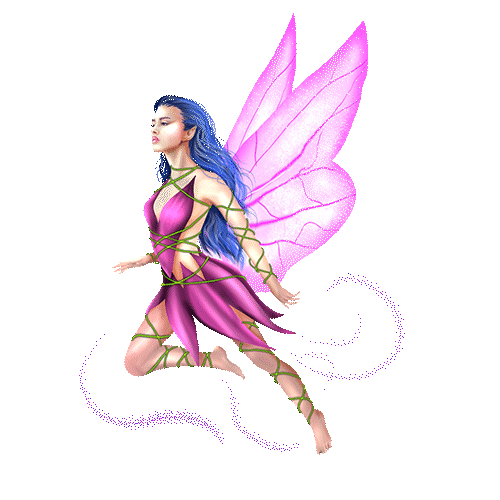 Fairy with flapping wings